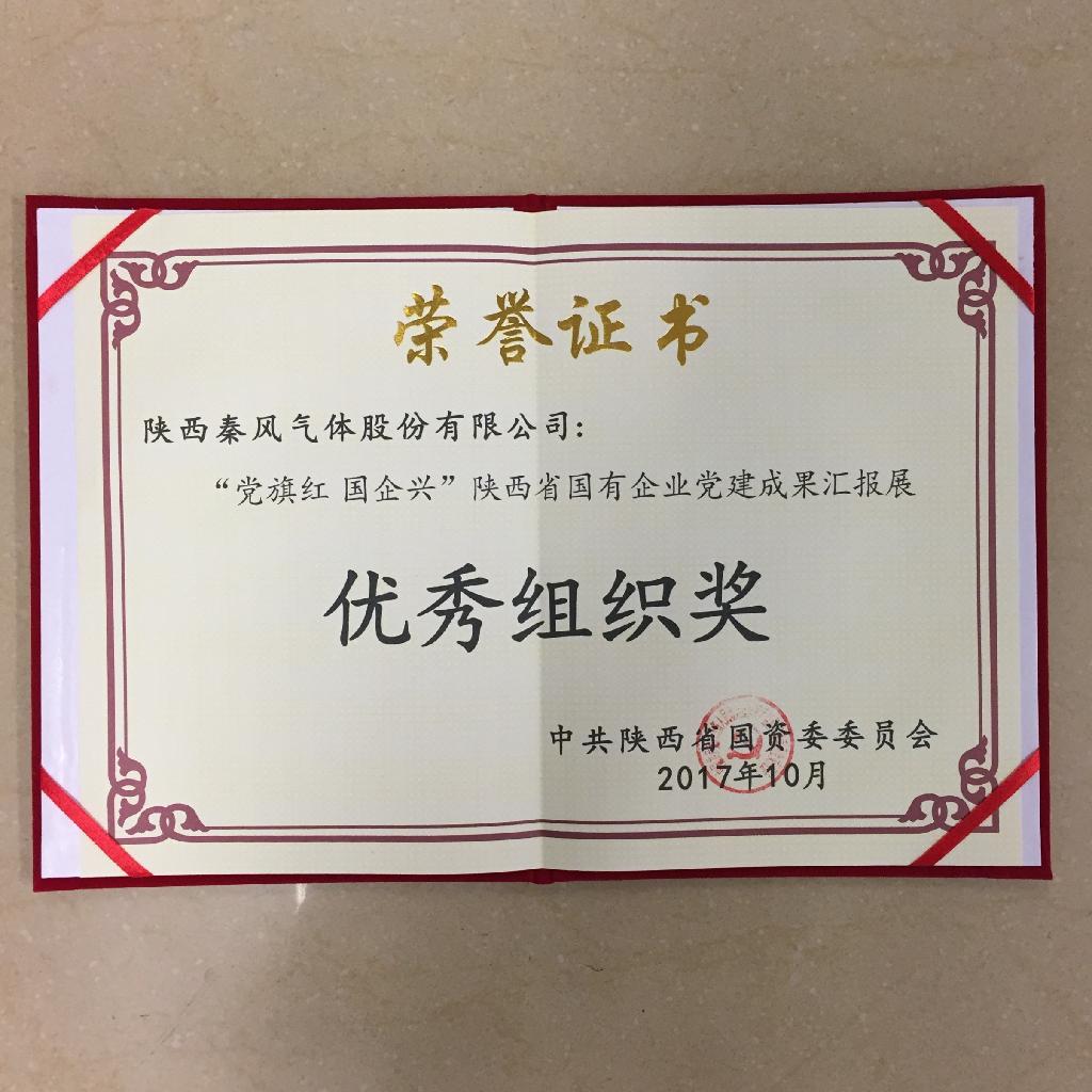 英国上市公司官网365党支部荣获陕西省国有企业党建成果汇报展优秀组织奖